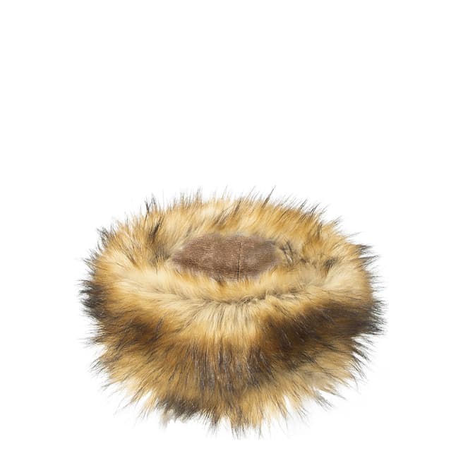 JayLey Collection Faux Fur Headband Dark Mocha / Caramel
