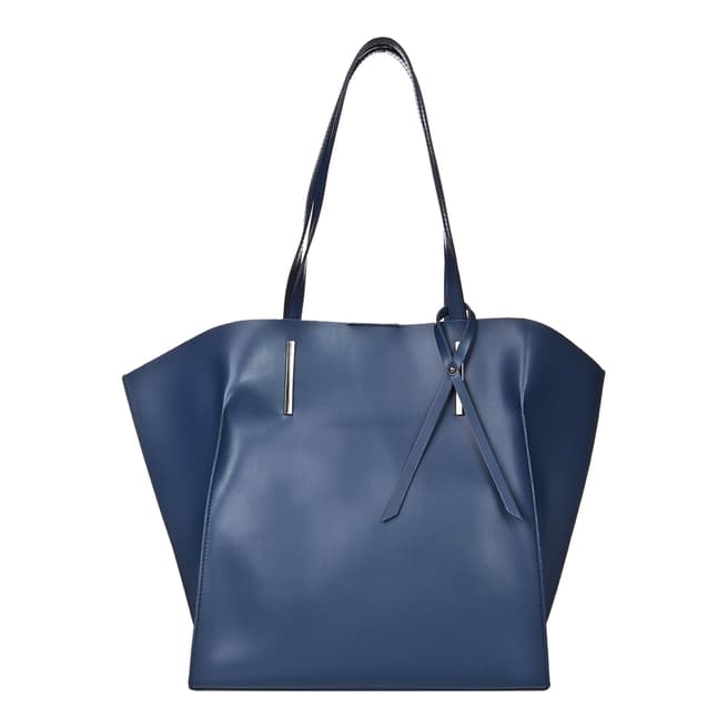 Giorgio Costa Blue Leather Tote Bag