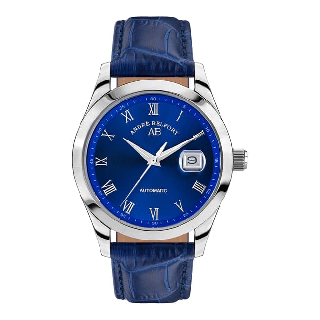 Andre Belfort Men's Blue/Silver Stainless Steel Empereur Watch