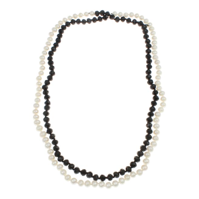 Alexa by Liv Oliver Onyx Pearl Necklace