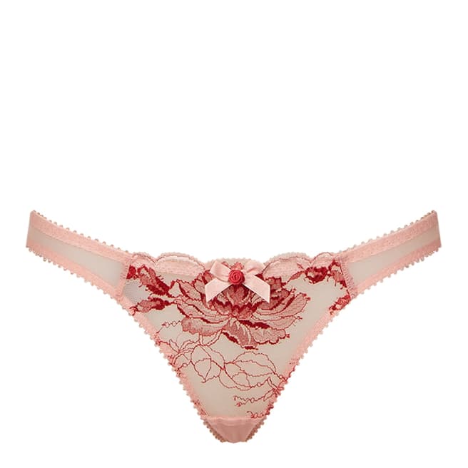 L’Agent by Agent Provocateur Blush/Red Lace Dani Thong