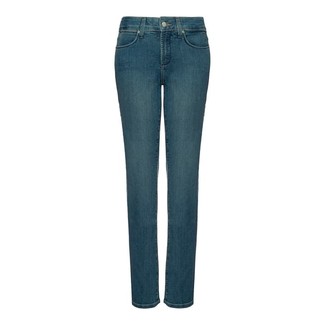 NYDJ Blue Marilyn Straight Leg Premium Denim Jeans