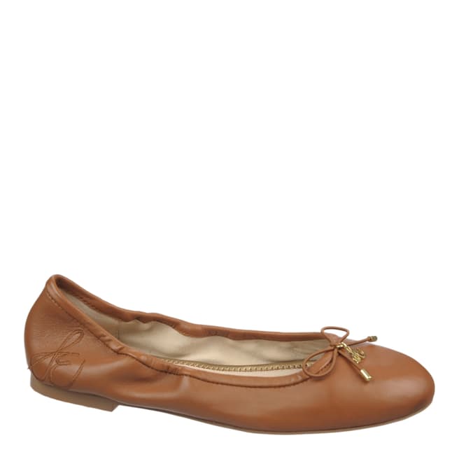 Sam Edelman Tan Leather Felicia Ballet Flats