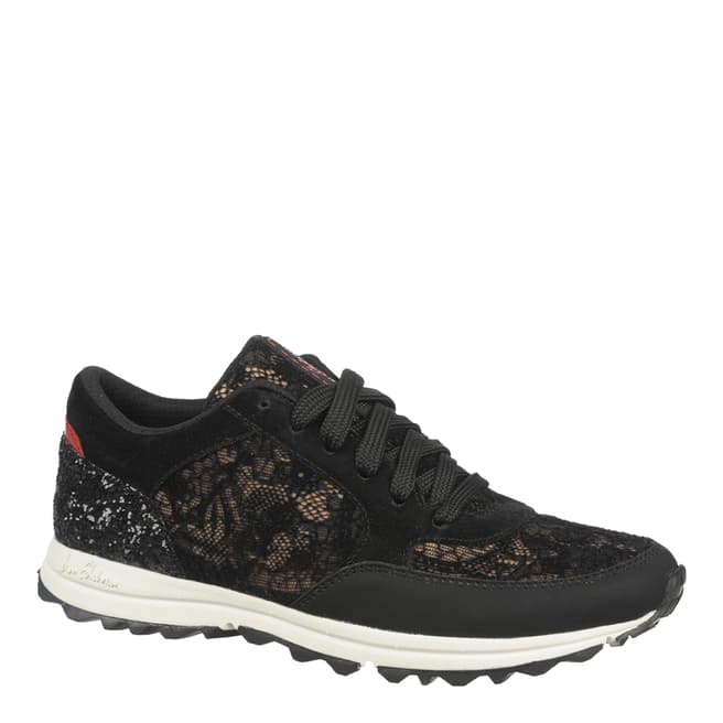 Sam Edelman Black And Red Lace Des Trainers