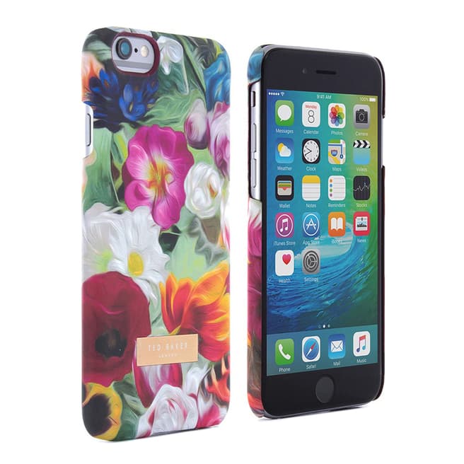 Ted Baker Multi Floral Swirl iPhone 6/6S Soft Feel Hard Shell Case