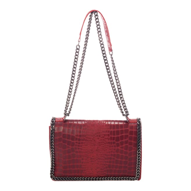 Lisa Minardi Red Leather Shoulder Bag