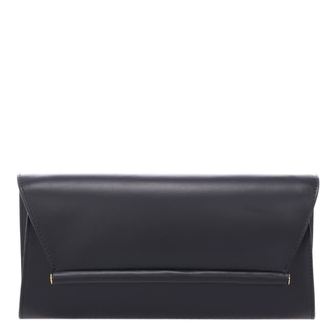 Massimo Castelli Black Leather Clutch Bag