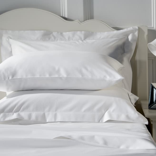Behrens Heritage 400TC Pair of Standard Pillowcases, White