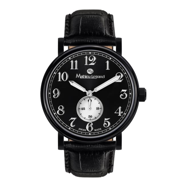 Mathieu Legrand Men's Black Classique Chronograph Watch