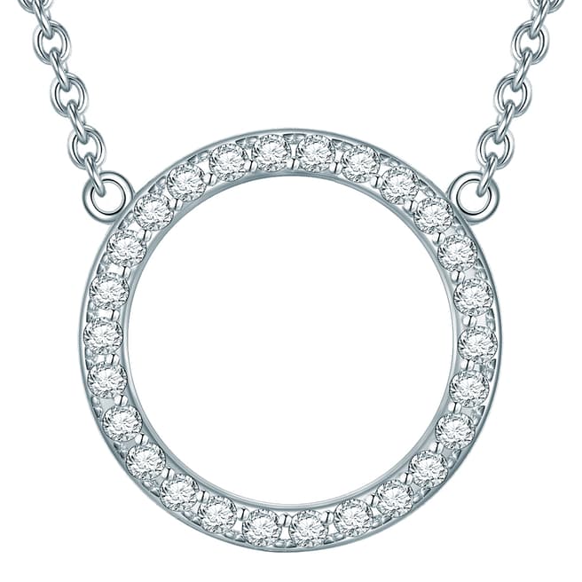 Carat 1934 Sterling Silver Zirconia Pendant Necklace