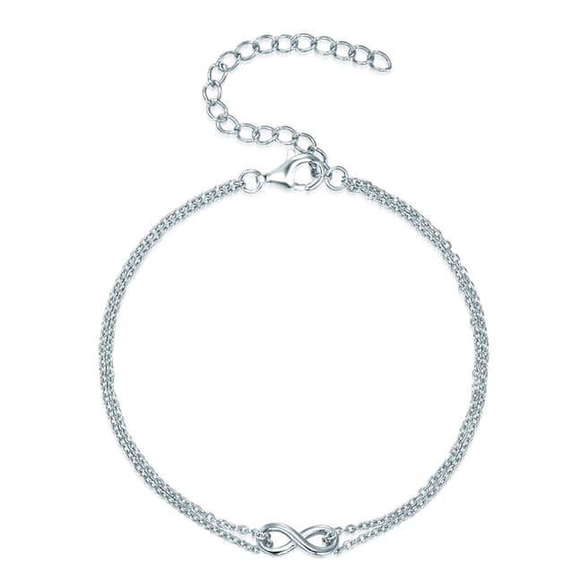 Carat 1934 Silver Infinity Bracelet