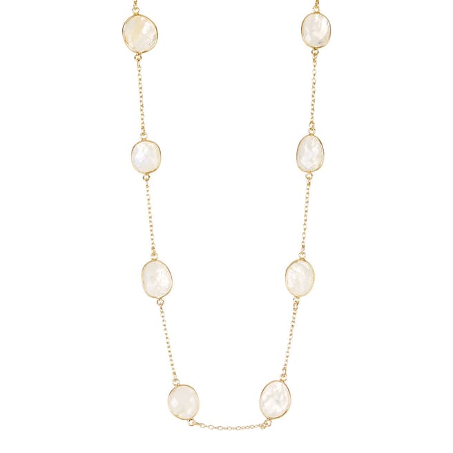 White label by Liv Oliver Gold Moonstone Necklace