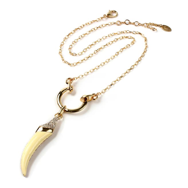 Amrita Singh Ivory/Gold Tusk Pendant Necklace