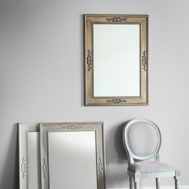 Gallery Living Rustic White Ellesmere Wall Mirror 94x69cm