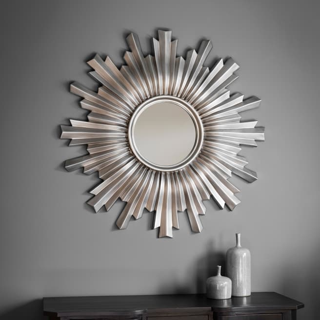 Gallery Living Silver Linden Wall Mirror 107x107cm