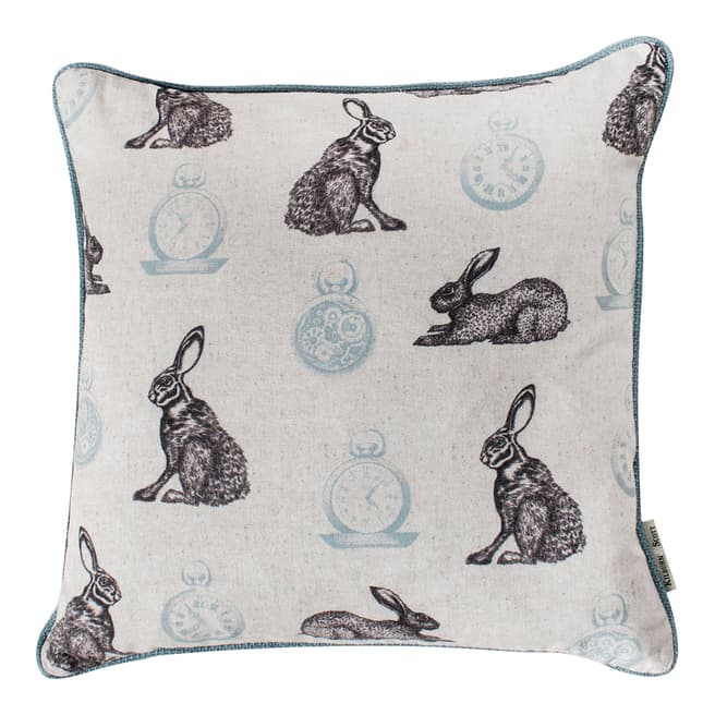 Gallery Living Duckegg Rabbit and Clock Cushion 45x45cm