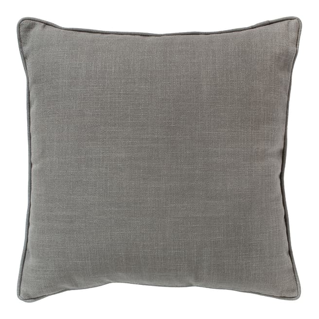 Parisian House Grey Textured Piped Cushion 45 X 45cm