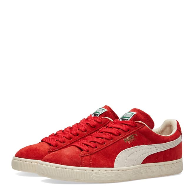 Puma Unisex Red Suede States Trainers  