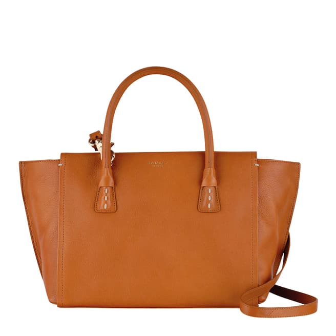 Radley Tan Leather Large Wimbledon Grab Bag
