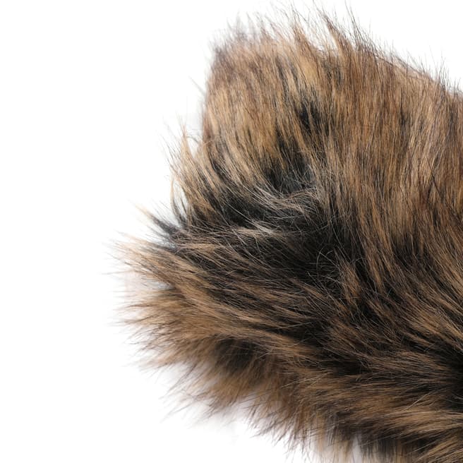 JayLey Collection Brown Faux Fur Headband