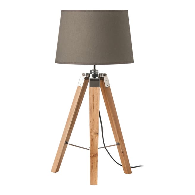 Fifty Five South Light Wood Tripod Table Lamp