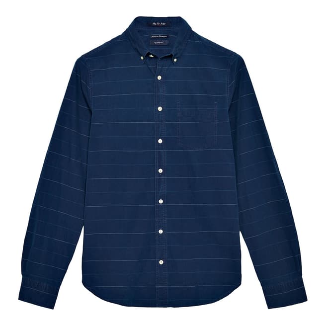 Gant Dark Blue Big Sur Indigo Long Sleeve Shirt