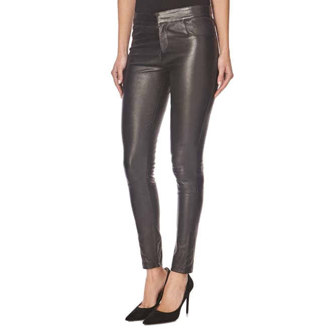 2 Love Tony Cohen Black Hyacinth Leather Trousers