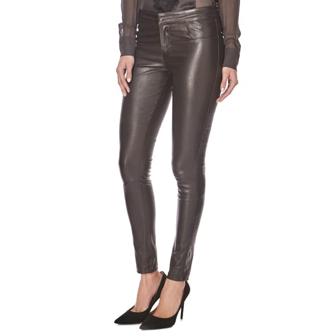 2 Love Tony Cohen Brown Hyacinth Leather Trousers