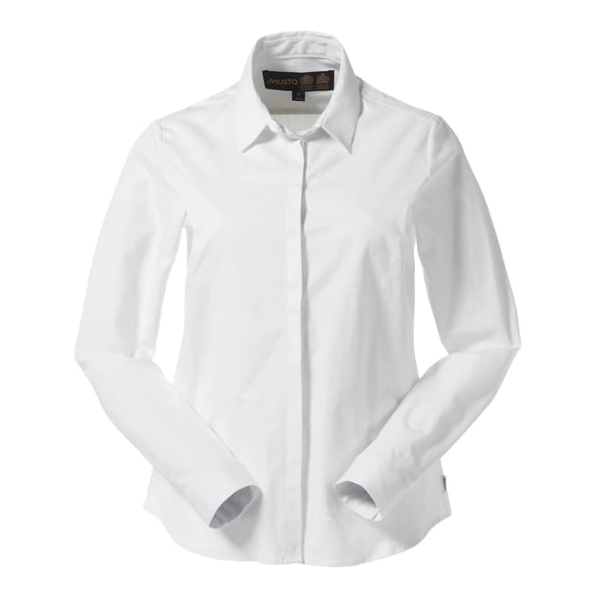 Musto Women's Bright White Seren Cotton Shirt