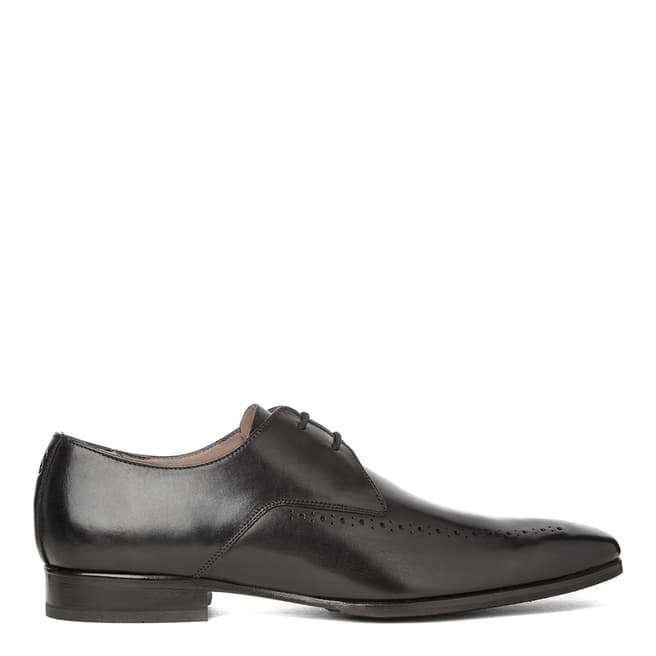Oliver Sweeney Black Leather Hutson 2 Derby Shoes