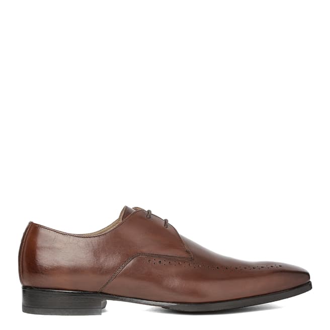 Oliver Sweeney Brown Leather Hutson 2 Derby Shoes