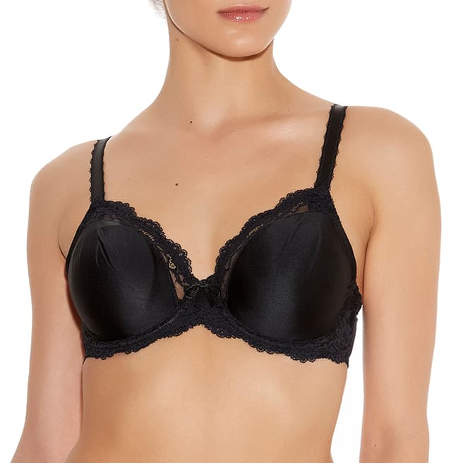 Wacoal Black Lace Supporting Role Underwired Bra