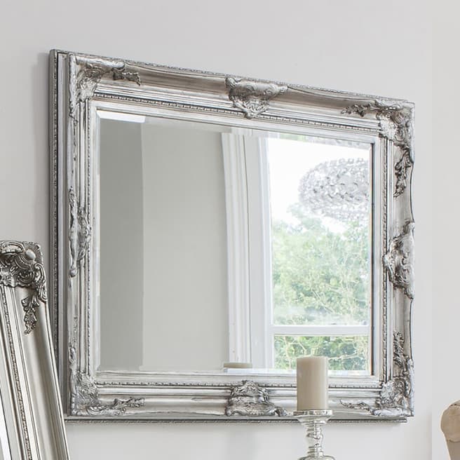 Gallery Living Harrow Wall Mirror in Silver, 116x85cm