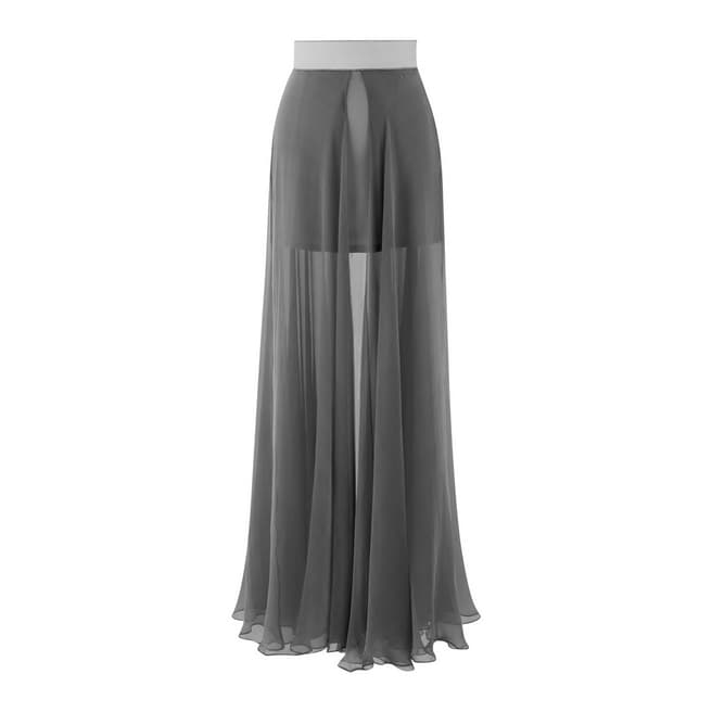Amanda Wakeley Silver Space Chiffon Skirt