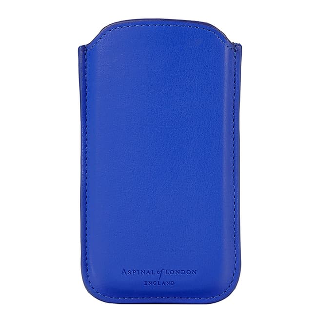 Aspinal of London Cobalt Blue Leather iPhone 6/7 Sleeve