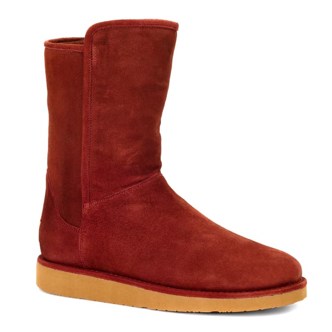 UGG Red Suede Abree Short Boots