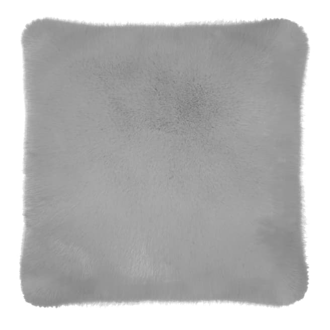 Ted Baker Silver Faux Fur Aubrey Cushion 45 x 45 cm 