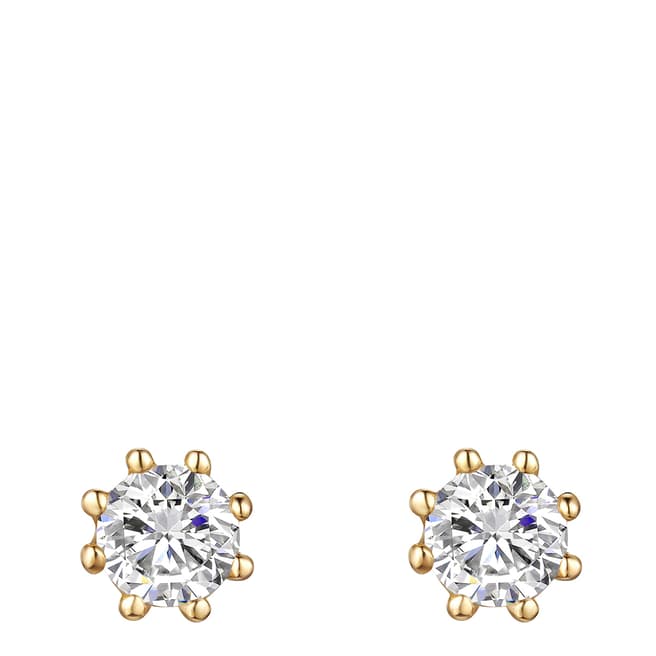 Lindenhoff Gold Crystal Stud Earrings