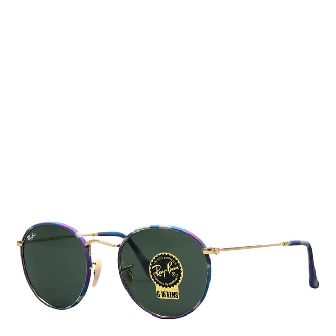 Ray-Ban Unisex Violet Blue Camouflage Sunglasses 50mm