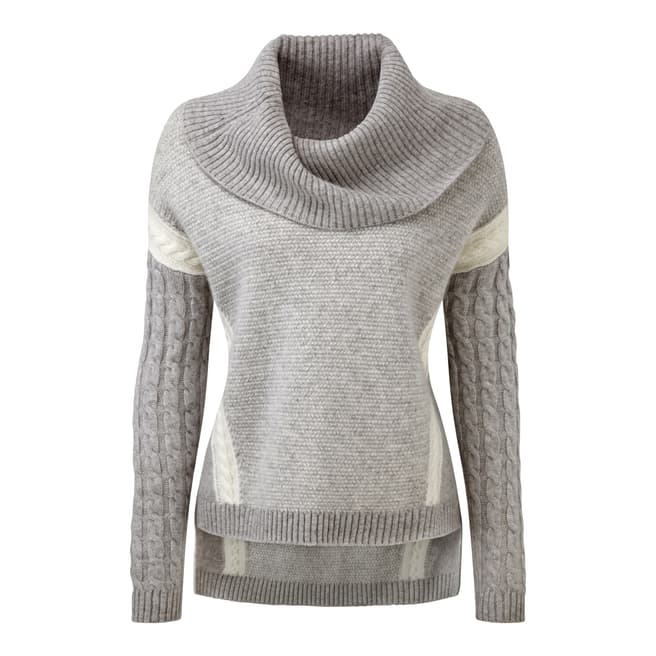 Pure Collection Luxury Cashmere Cowl Neck Sweater