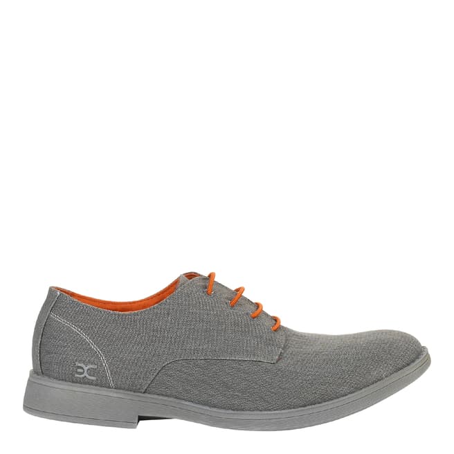 Dude Men's Grey Textile Volterra Derby Shoes 