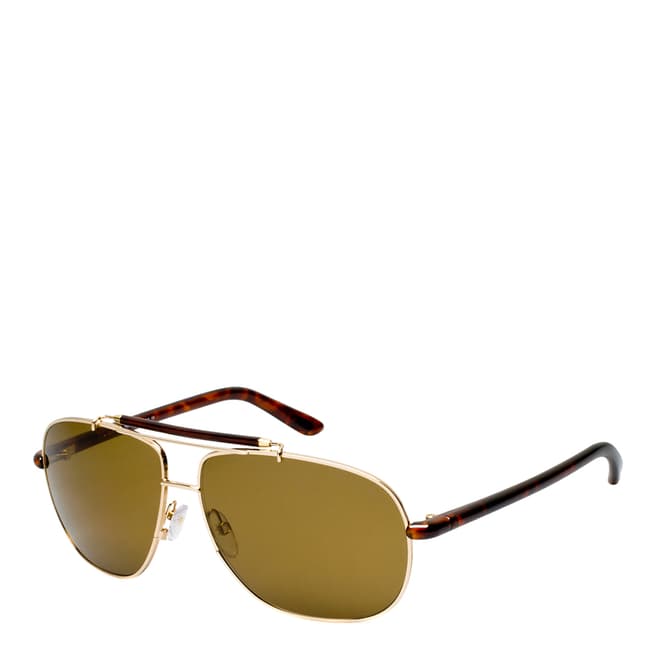 Tom Ford Men's Gold/Brown Adrian Sunglasses 62mm