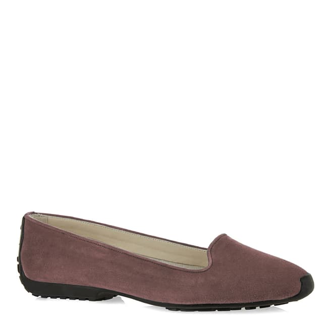 French Sole Pink Suede Gabi Ballet Flats