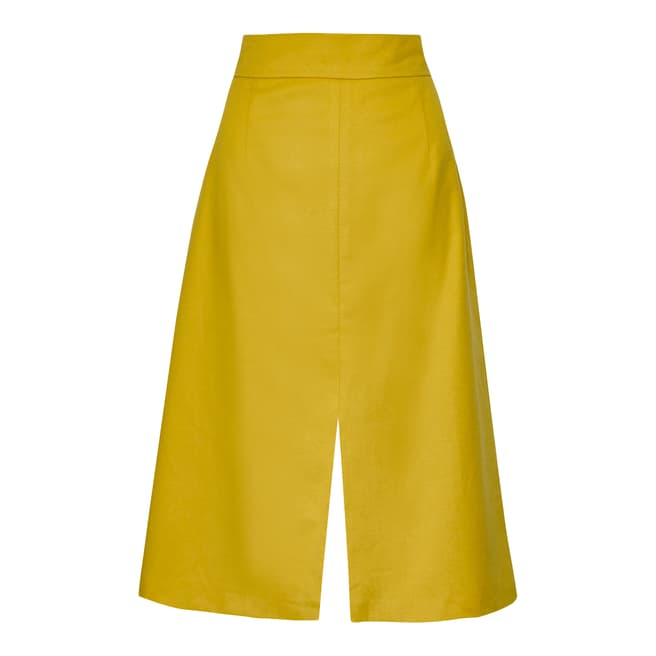 Great Plains Yellow A-Line Skirt
