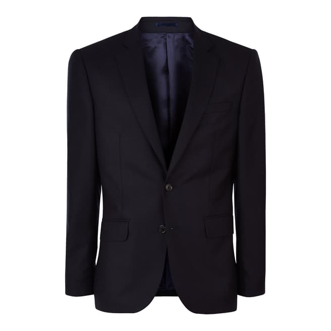 Jaeger Black Wool Plain Twill Suit Jacket