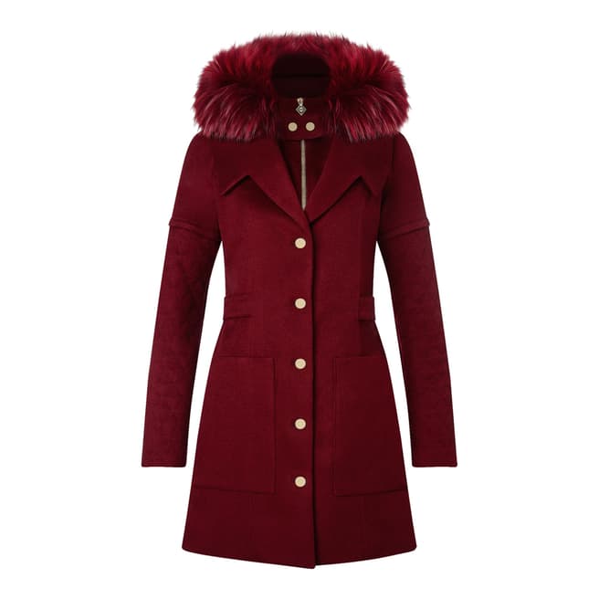 Tricouni Red Gstaad Cashmere Coat