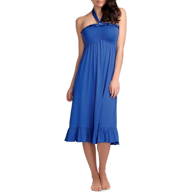 Freya Blue Paradise Jersey Halterneck Dress 