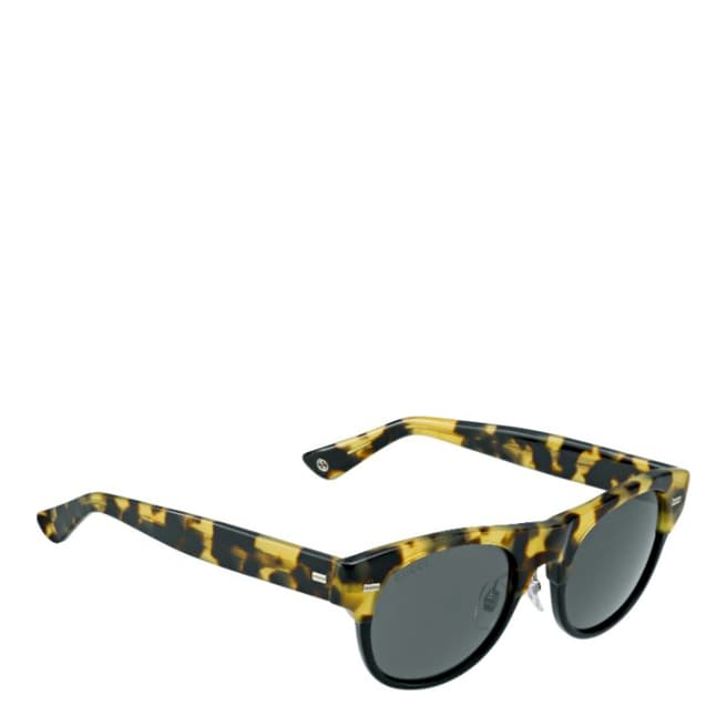 Gucci Men's Blonde Brown/Grey Sunglasses 51mm