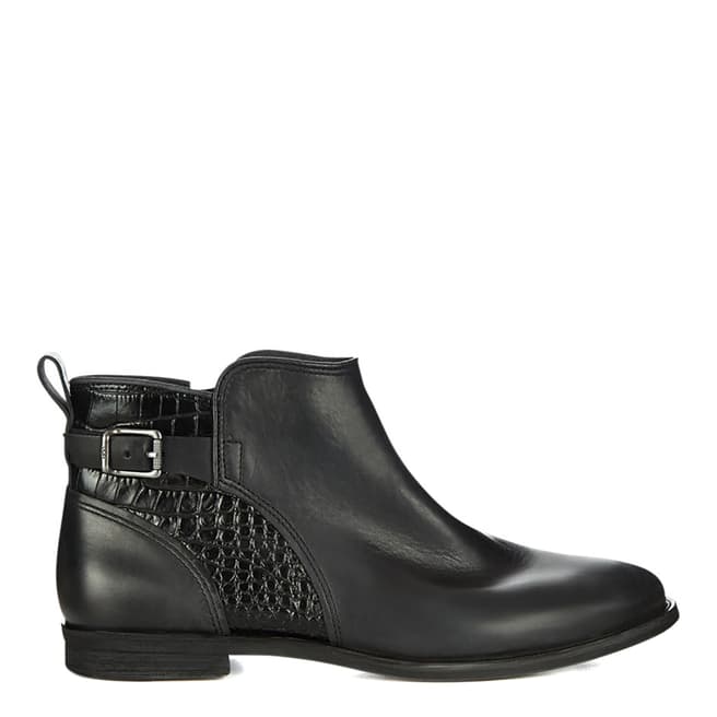 UGG Black Leather Demi Croc Boots