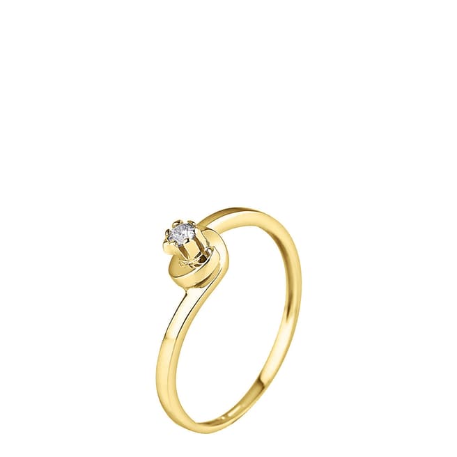 Only You Gold Diamond Ring 0.04ct